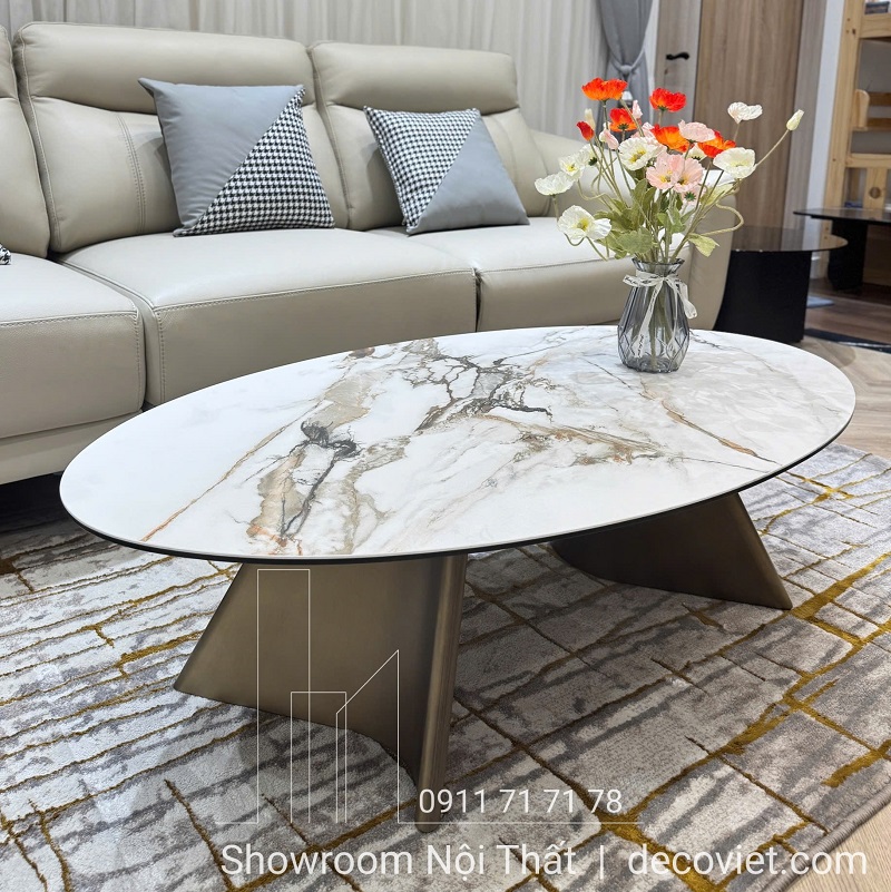 bàn trà mặt đá hiện đại