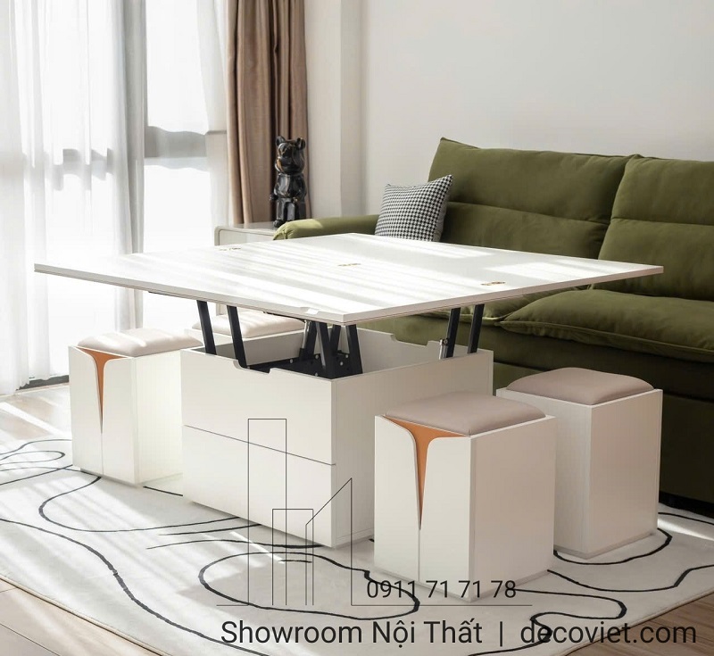 bàn trà thông minh kết hợp bàn làm việc