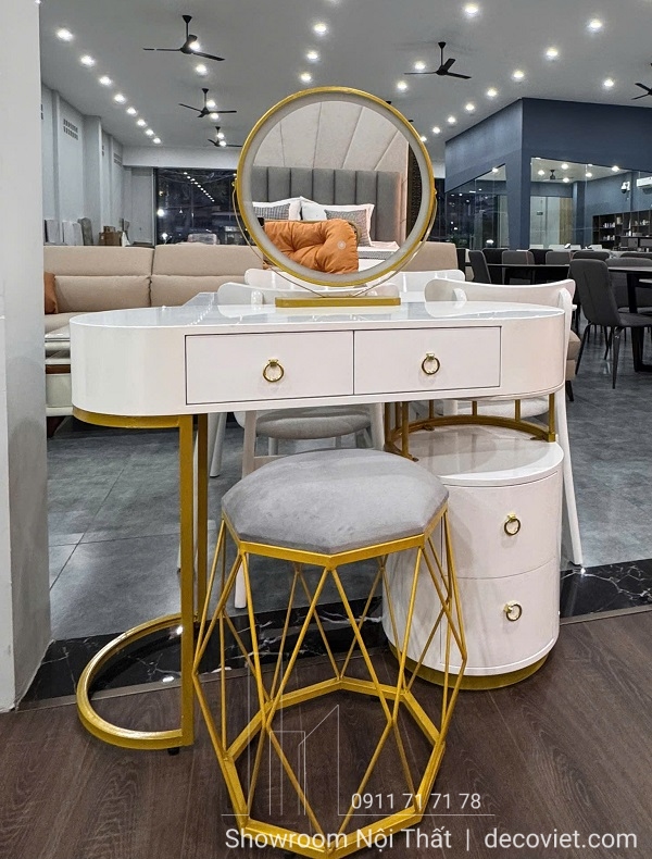 Bàn trang điểm gỗ công nghiệp cao cấp thiết kế tối giản, tiện nghi