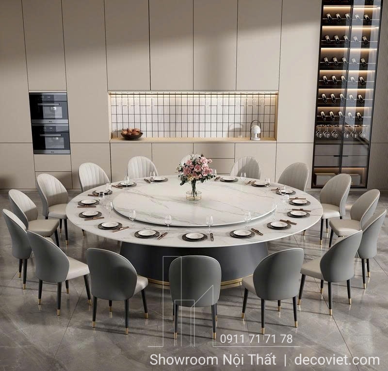 bàn ăn tròn lớn 20 người