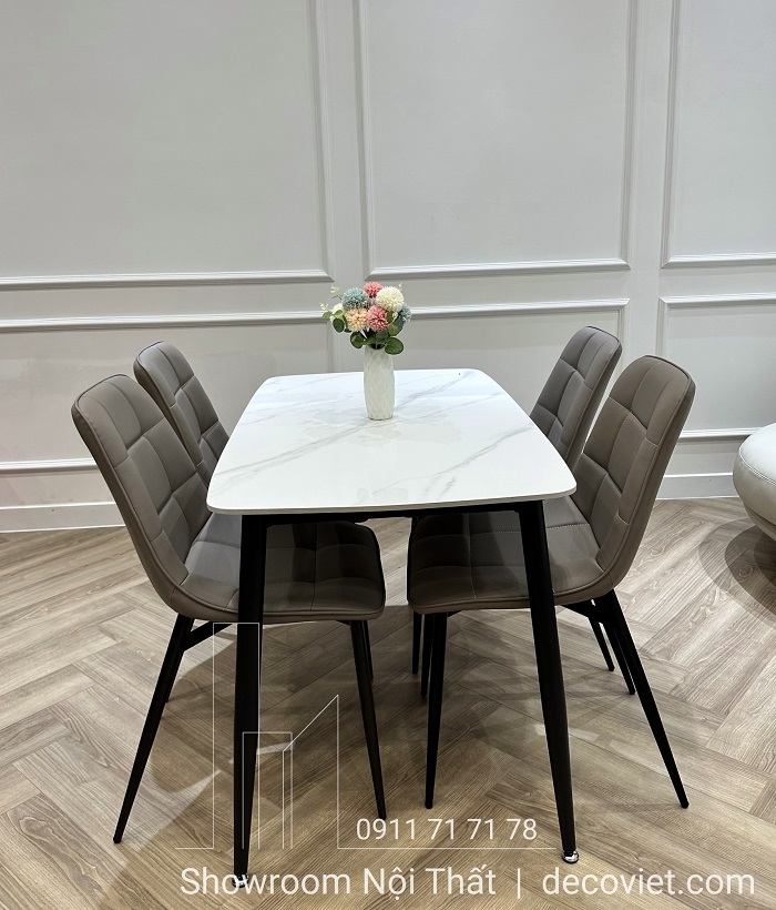 bộ bàn ăn 4 ghế nhỏ gọn