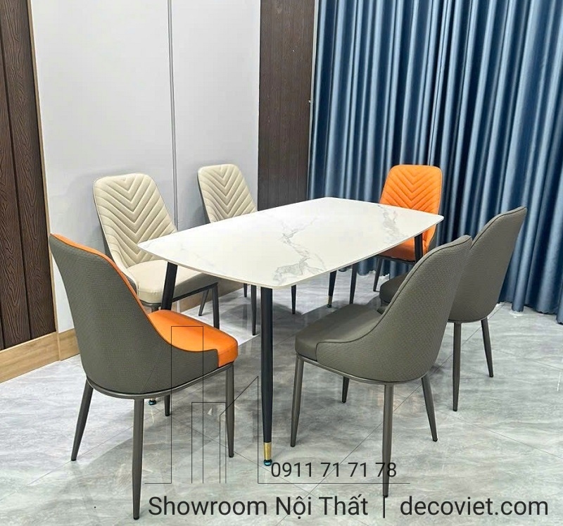 bàn ăn 4 ghế mặt đá nhỏ gọn