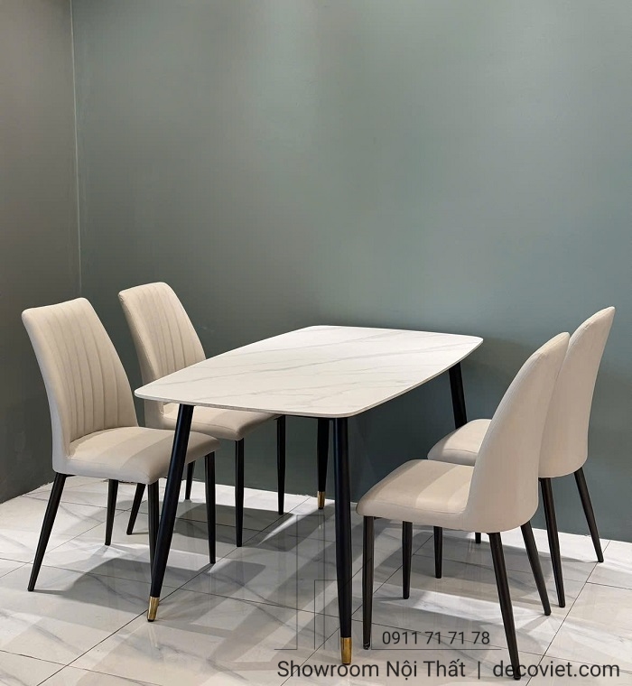 Bàn ăn 4 ghế DecoViet mẫu 2643S – thiết kế tối ưu, giá tốt tại xưởng