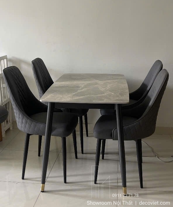 bộ bàn ăn 4 ghế đẹp hiện đại cho nhà nhỏ