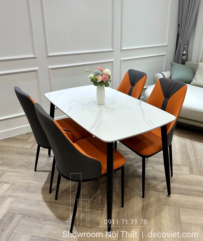 bộ bàn ăn 4 người 1m2 hiện đại