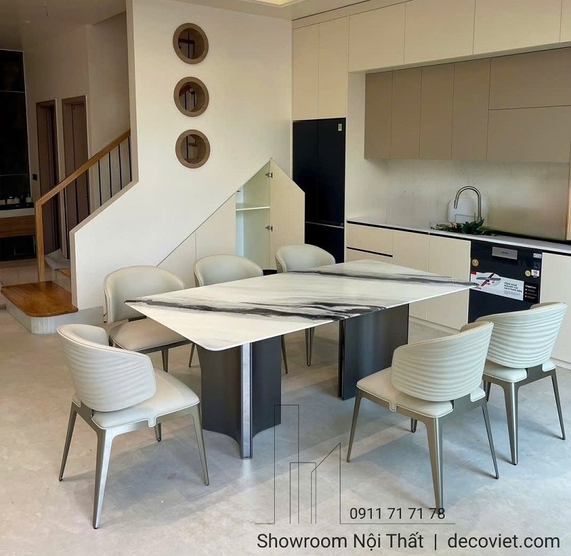 bộ bàn ăn 6 ghế cao cấp 2940S sang trọng cho chung cư, nhà phố