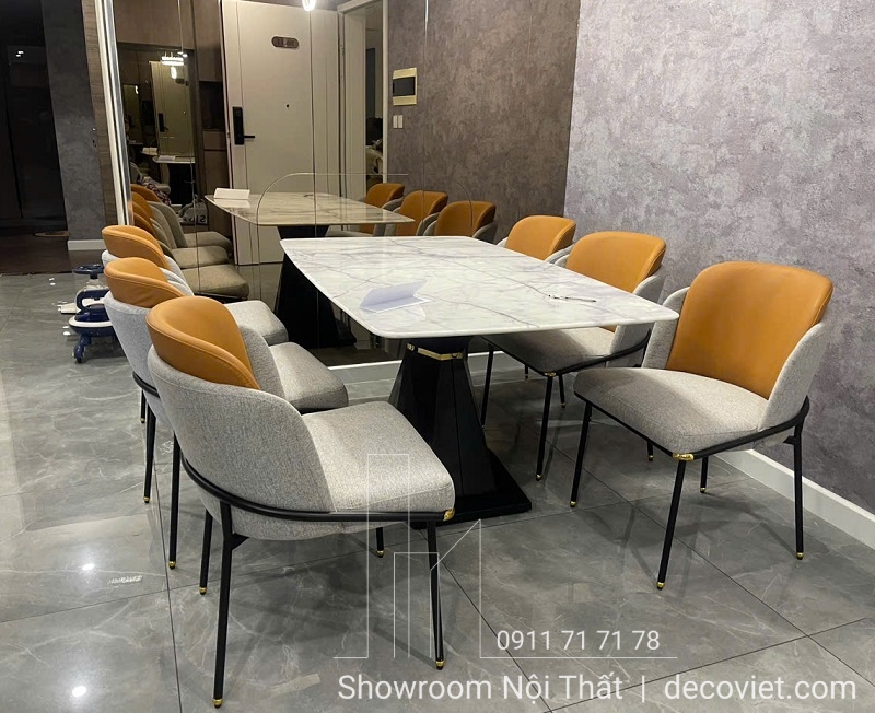 Bộ Bàn Ăn 6 Ghế Mặt Đá 2544S là một lựa chọn sang trọng và bền bỉ cho không gian ăn uống của gia đình