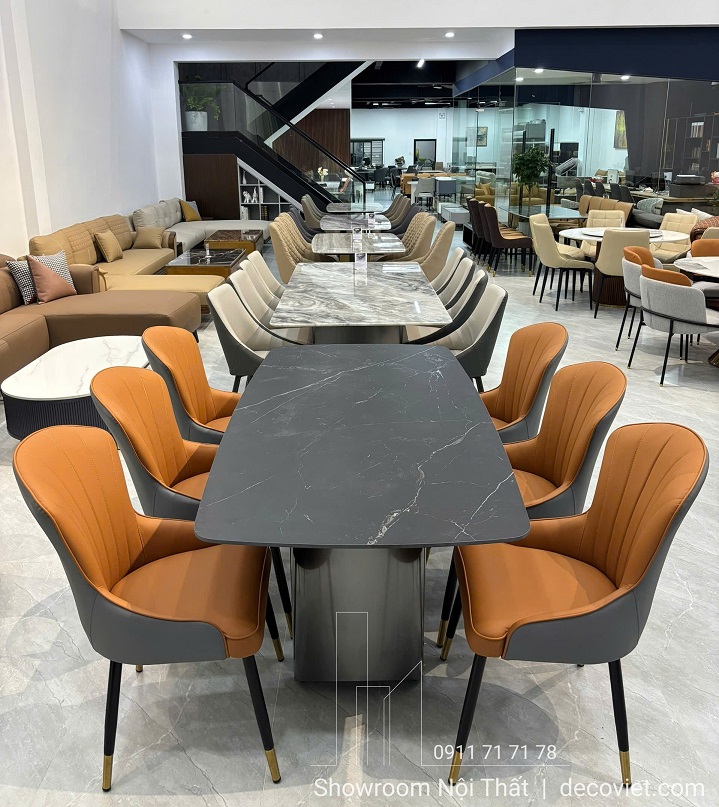 ộ bàn ghế ăn 6 chỗ ngồi mặt đá Ceramic cao cấp