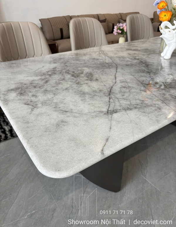 bàn ăn mặt đá tự nhiên nhập khẩu cao cấp