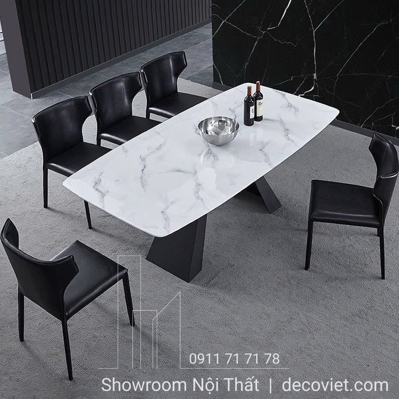 bàn ăn 6 ghế mặt đá ceramic giá rẻ