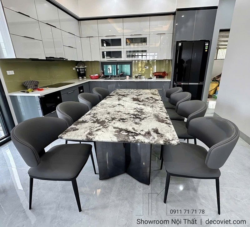 Bàn ăn mặt đá nhập khẩu 2849S thiết kế hiện đại