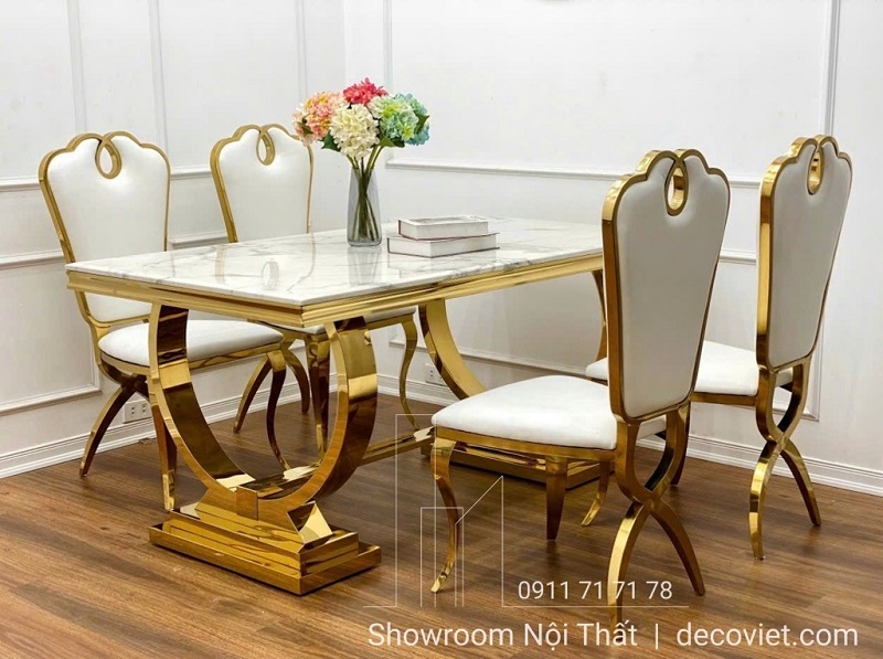 bàn ăn 4 ghế tân cổ điển
