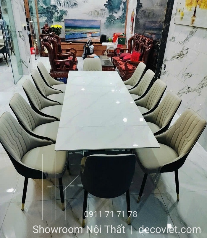 bàn ăn thông minh 12 ghế nhập khẩu