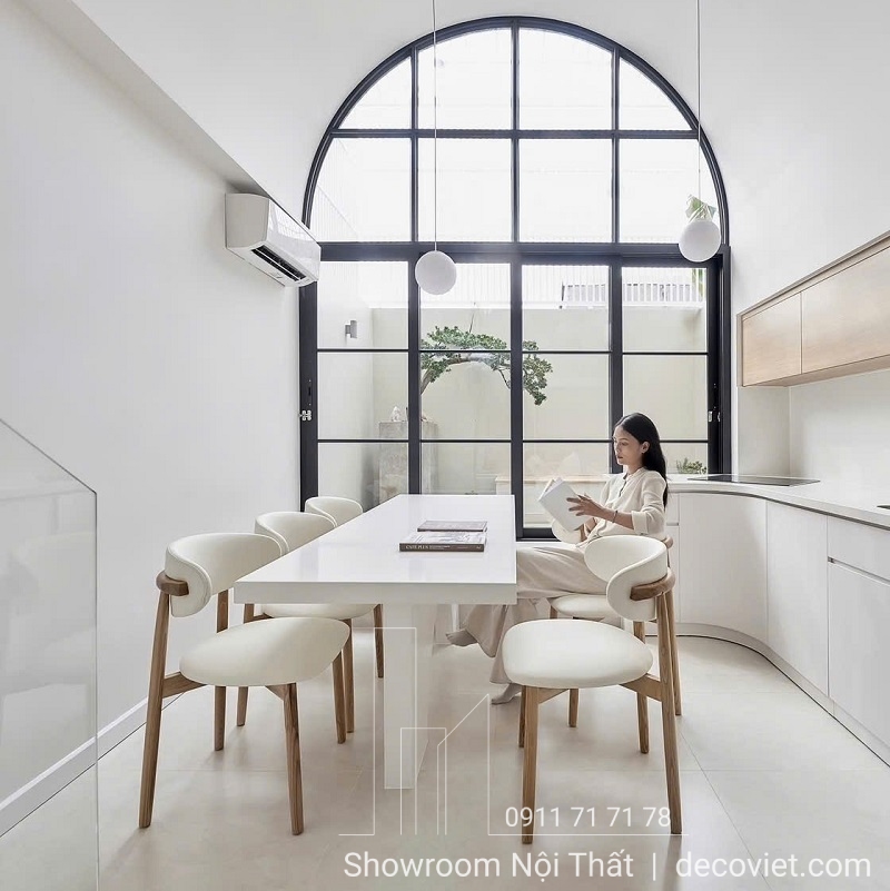 bàn ăn 6 ghế đẹp tối giản