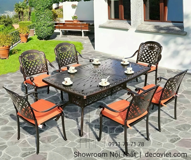 bàn ghế sân vườn ngoài trời kiểu dáng hiện đại