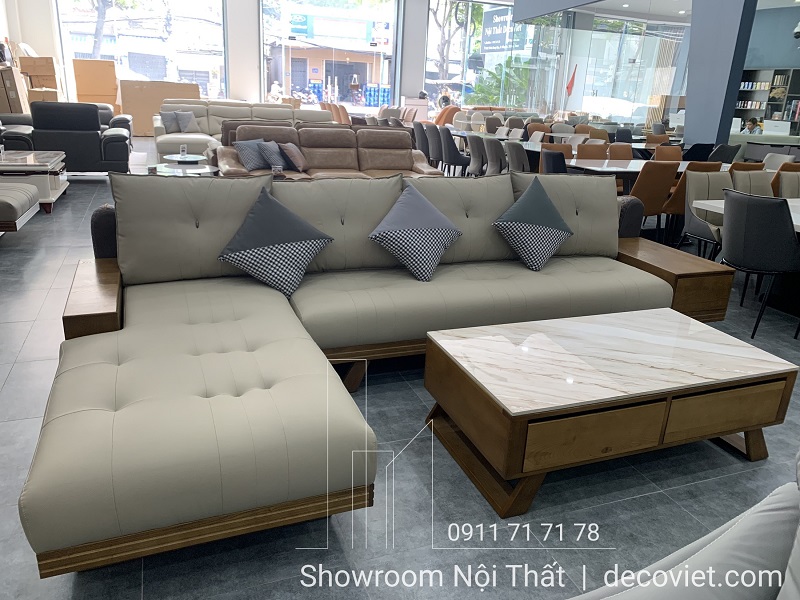 bàn ghế sofa gỗ phòng khách