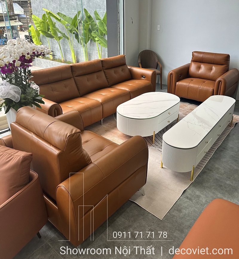 sofa thông minh da bò thật