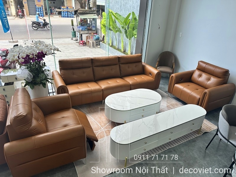 sofa da bò Ý chỉnh điện