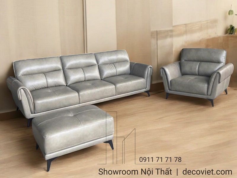 sofa da bò Ý hiện đại