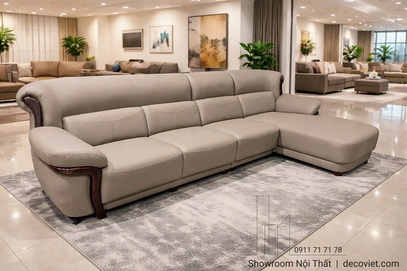 Bộ ghế sofa gỗ cao cấp 1145T thiết kế hiện đại cho phòng khách