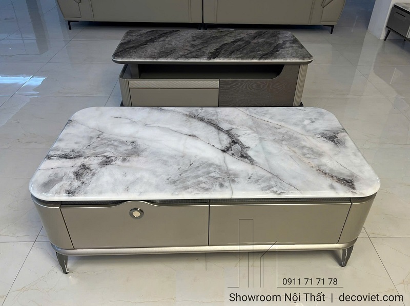 bàn sofa mặt đá phù hợp mọi không gian sống