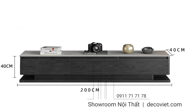 Kệ tivi mặt đá nhập khẩu cao cấp cho căn hộ chung cư, nhà phố