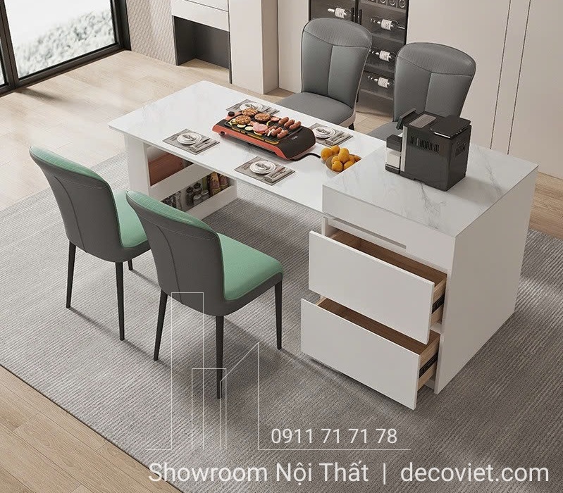 bàn đảo kết hợp bàn ăn