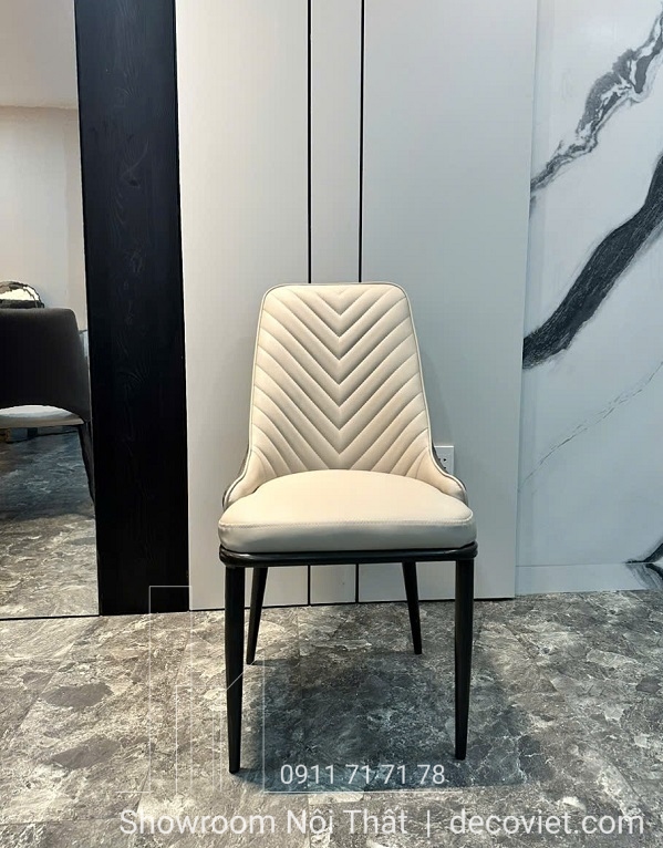 ghế ăn bọc da chân sắt