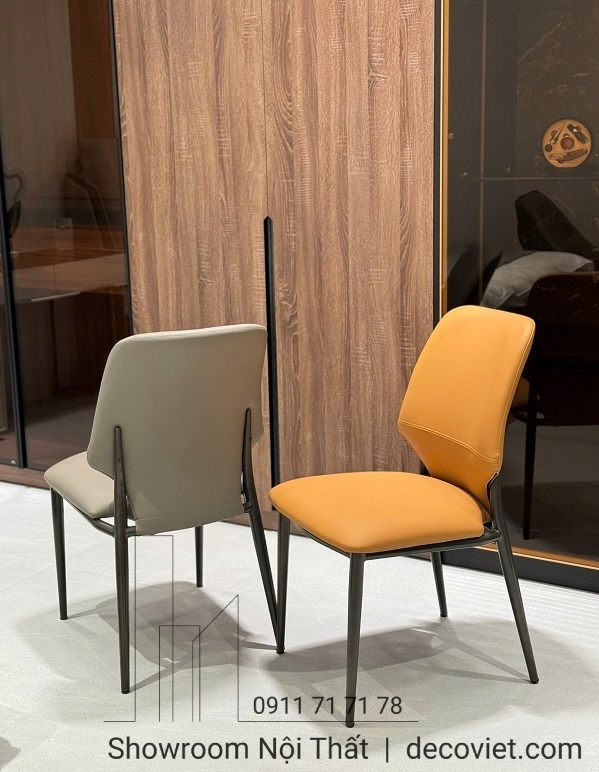 ghế bàn ăn bọc da