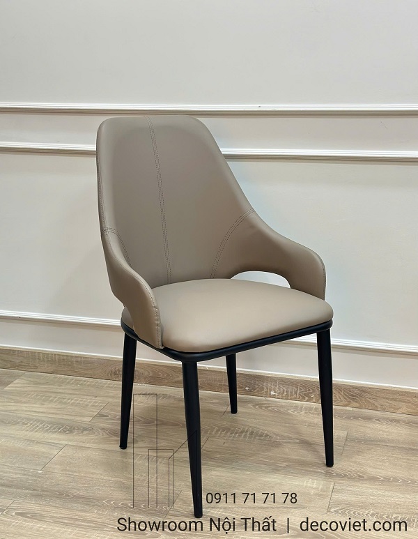 ghế ăn bọc da chân sắt