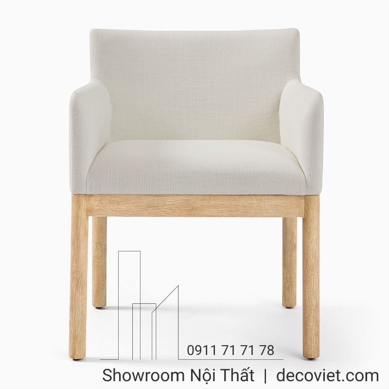 ghế ăn gỗ bọc vải nhập khẩu