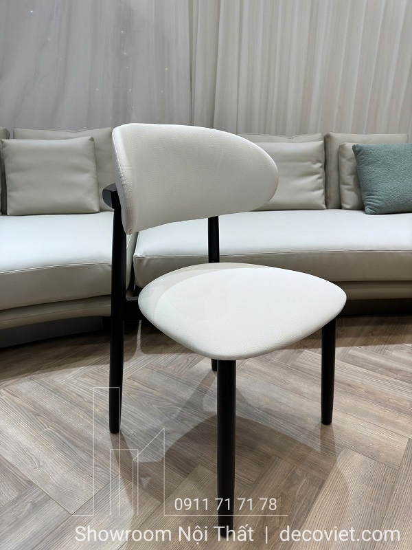 ghế ăn gỗ tự nhiên bọc da