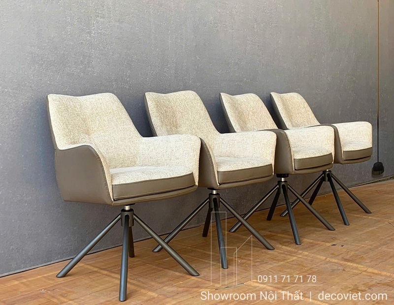 Ghế ăn xoay 360 độ chân sắt sơn tĩnh điện chắc chắn