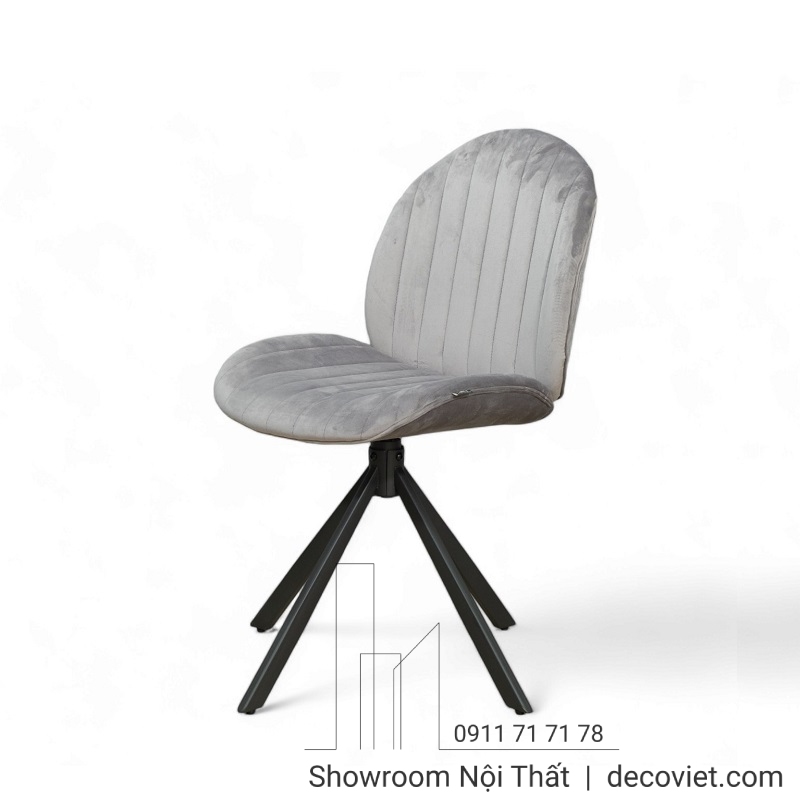 ghế ngồi bàn ăn xoay chân sắt hiện đại 561S