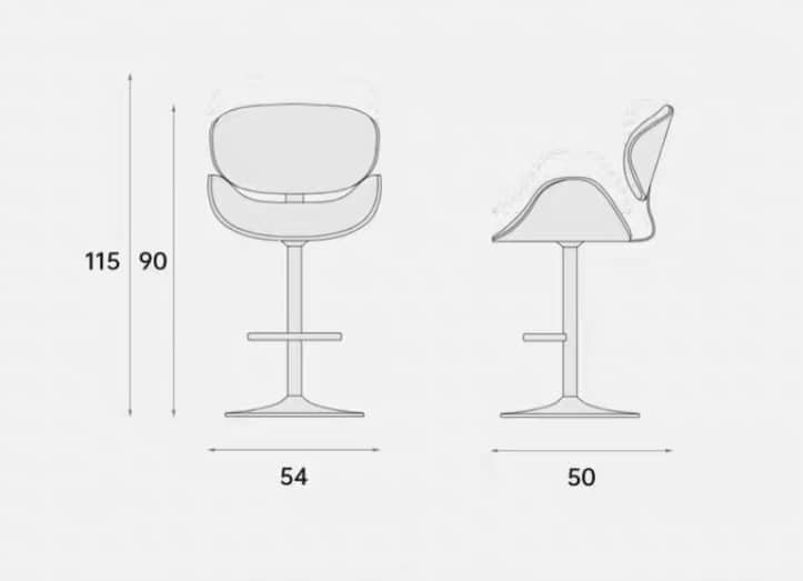 kích thước ghế bar