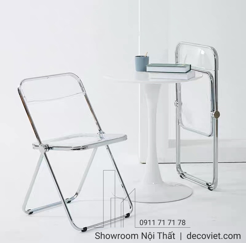 ghế cafe thiết kế nhựa cao cấp gấp gọn