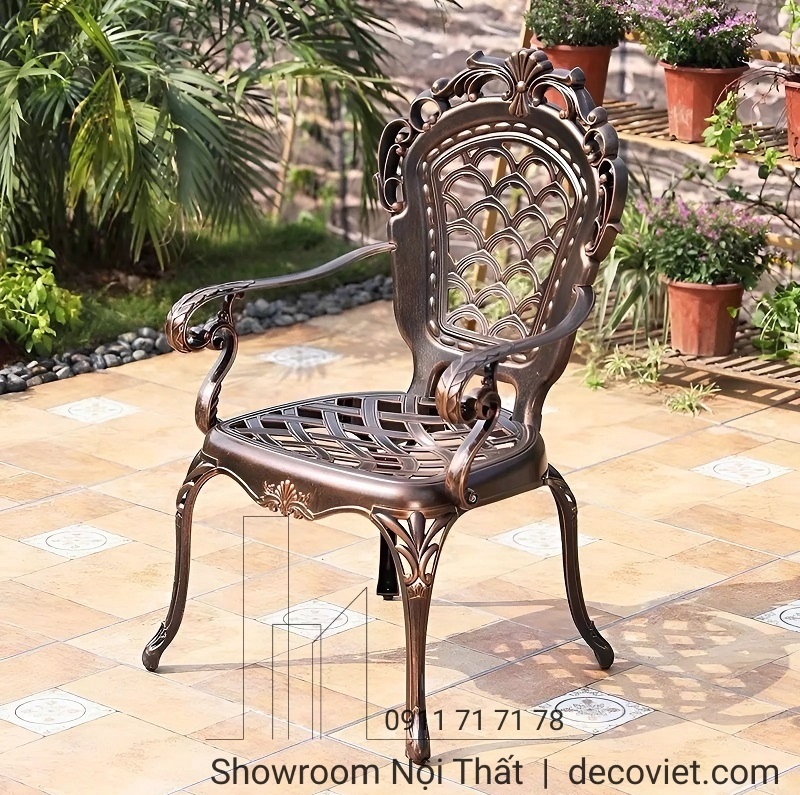 ghế nhôm đúc sân vườn giá rẻ