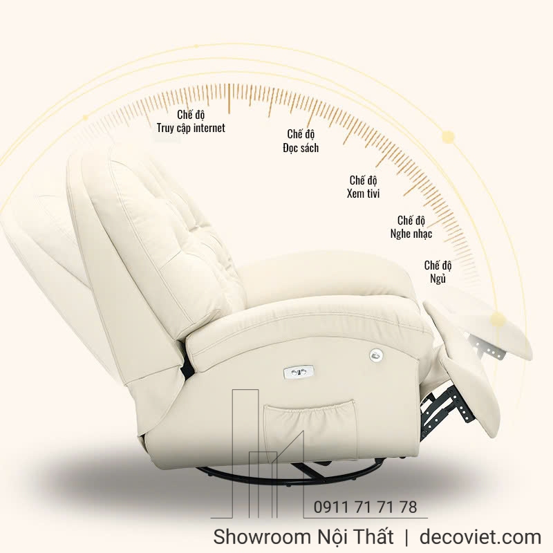 ghế nằm thư giãn chỉnh điện