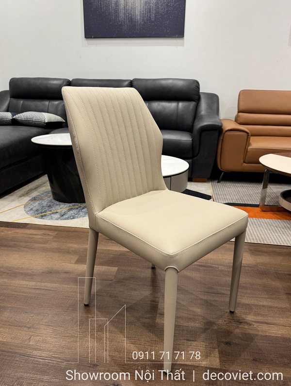 ghế ăn hiện đại bọc da chân sắt