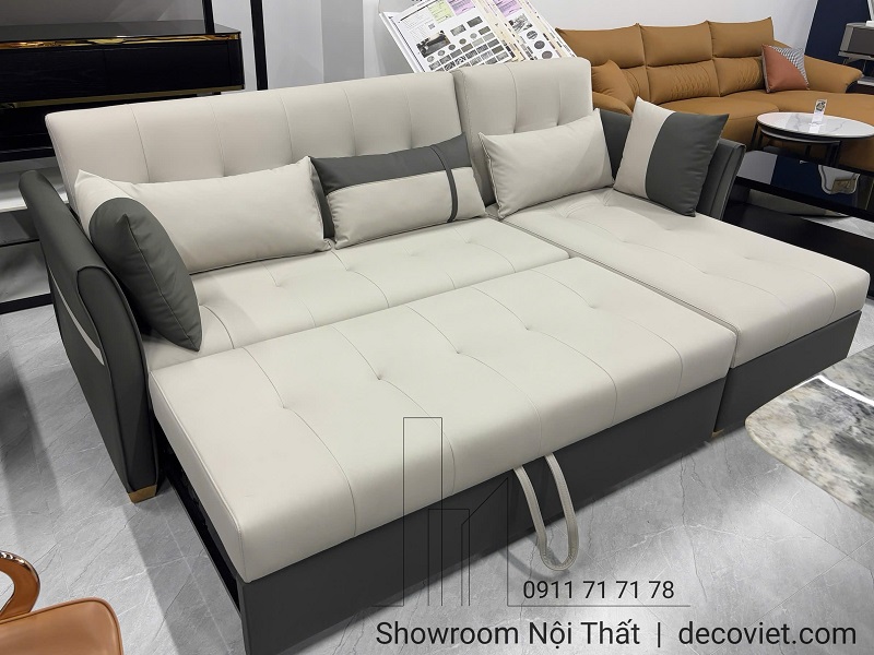 ghế sofa giường thiết kế hộc để đồ thông minh