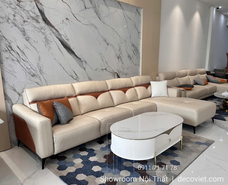 sofa da bò chỉnh điện