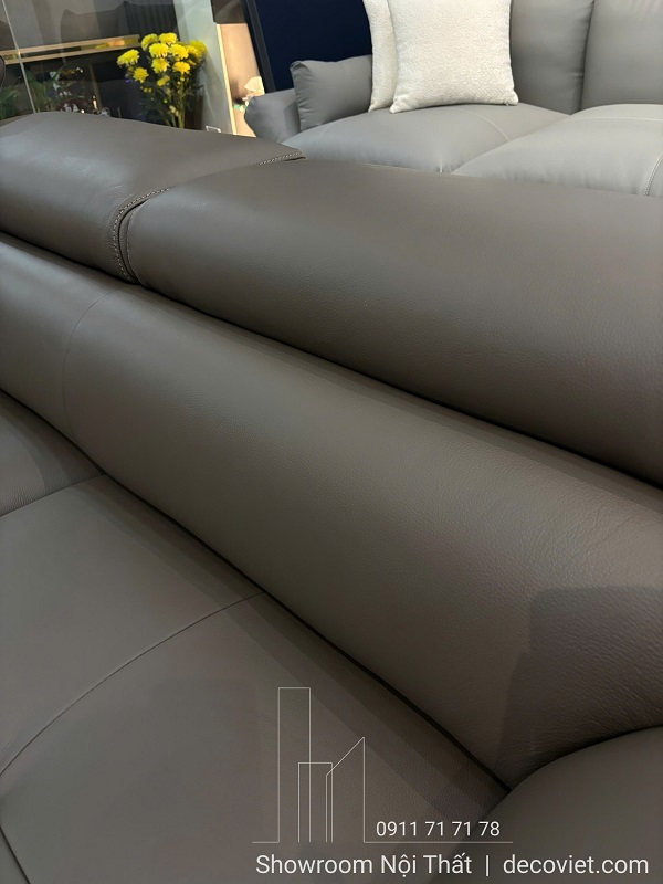 Sofa da bò 1136T đệm rộng thoải mái nằm thư giãn