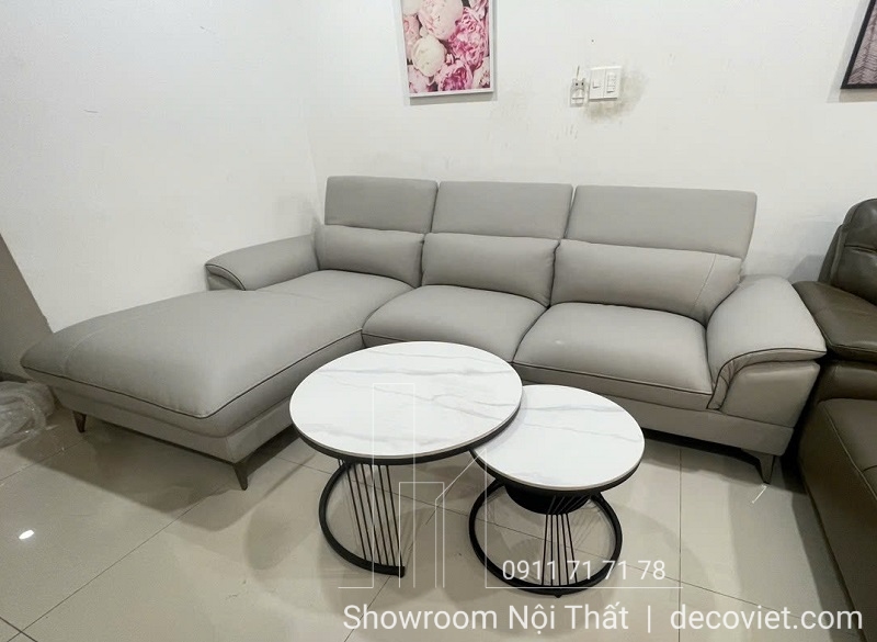 ghế sofa da bò thật hiện đại