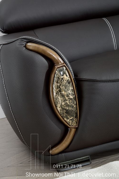 Sofa da nhập khẩu thiết kế hợp không gian