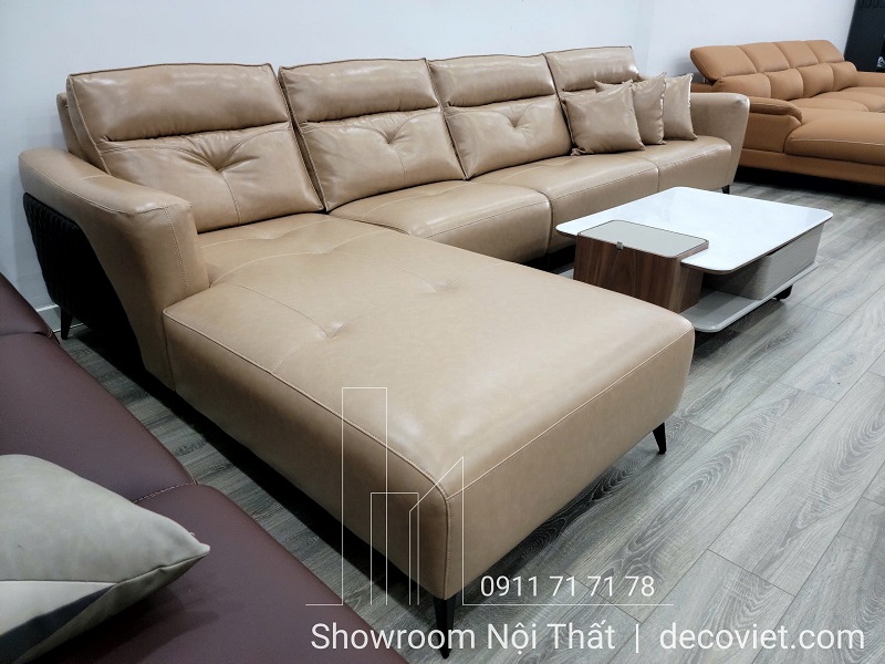 sofa phòng khách êm ái với đệm mút đàn hồi tốt