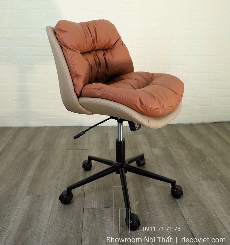 ghế trưởng phòng bọc da xoay 360 độ