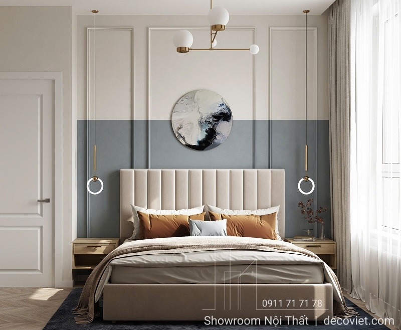 giường ngủ bọc da