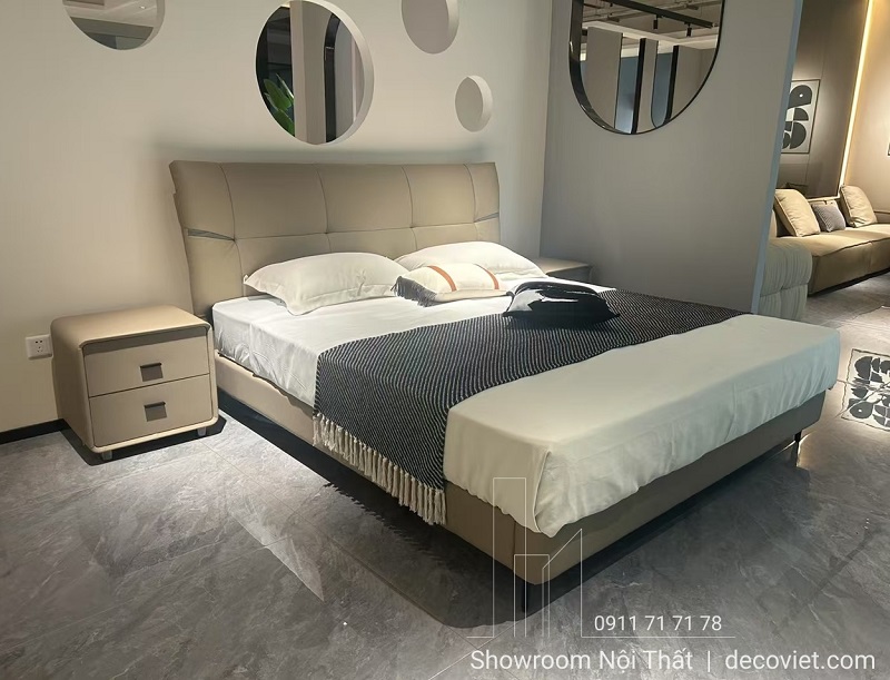 Giường ngủ bọc da đẹp hiện đại cho không gian sang trọng