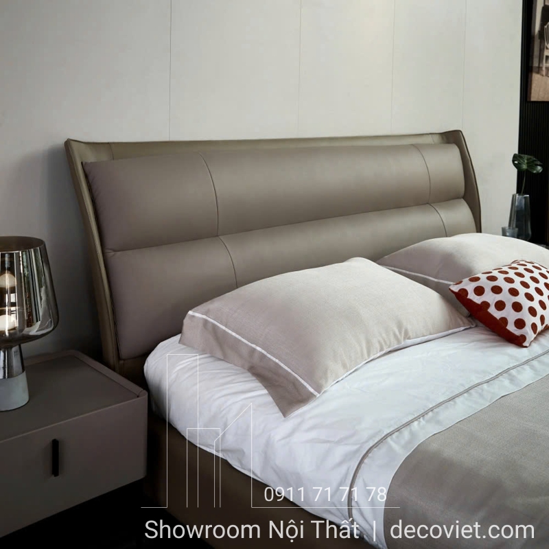 giường ngủ bọc da