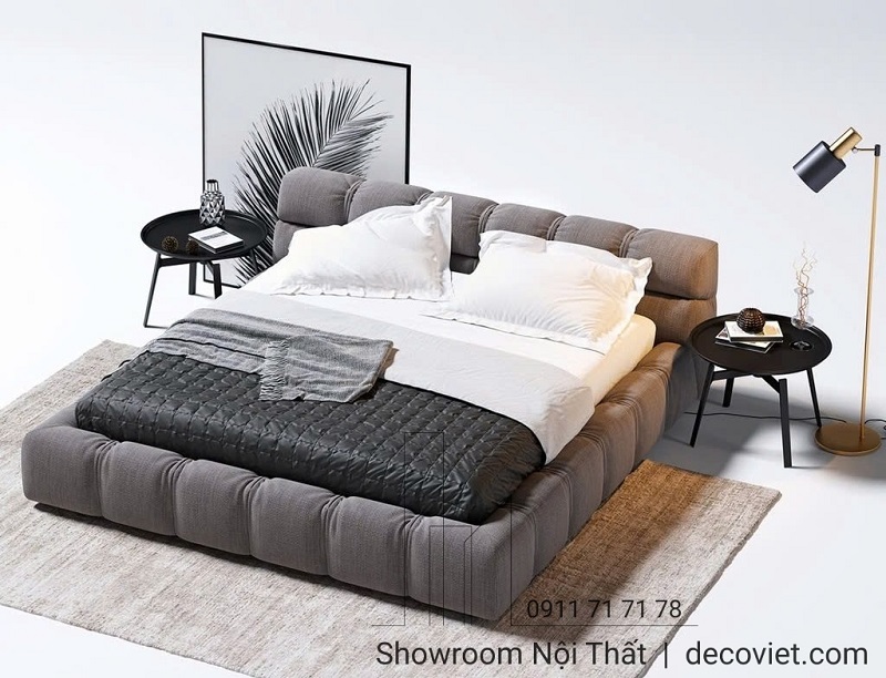 giường bọc vải giá rẻ